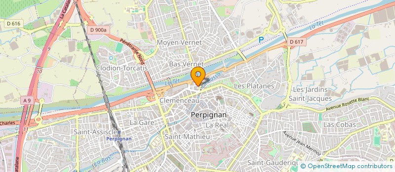localisation de l'entreprise MADAME ANDREE HUJOL à PERPIGNAN