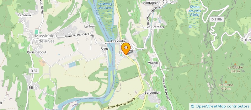 localisation de l'entreprise MADAME ANDREE JUSTIN à YENNE