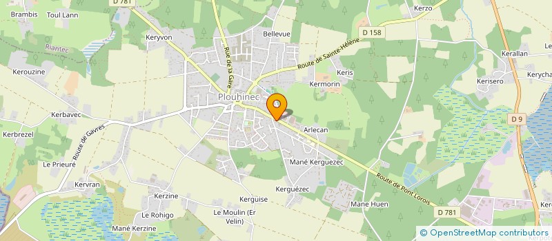 localisation de l'entreprise MADAME ANDREE KERVINGANT à PLOUHINEC
