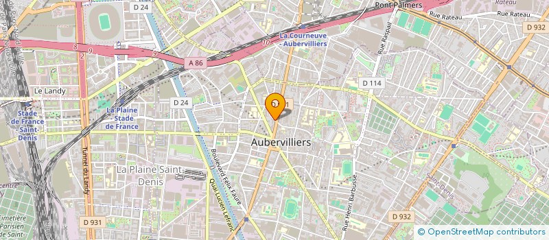 localisation de l'entreprise MADAME ANDREE KIBANGADI à AUBERVILLIERS
