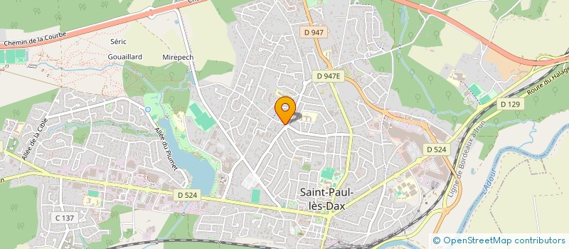 localisation de l'entreprise MADAME ANDREE LABATUT  SAINT-PAUL-LES-DAX