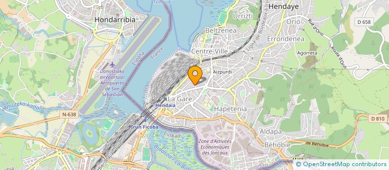 localisation de l'entreprise MADAME ANDREE LAGRILLERE  HENDAYE