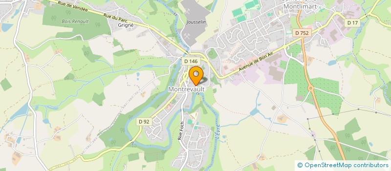 localisation de l'entreprise MADAME ANDREE LAPAIX à MONTREVAULT-SUR-EVRE