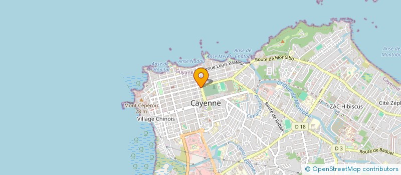 localisation de l'entreprise MADAME ANDREE LATIL à CAYENNE