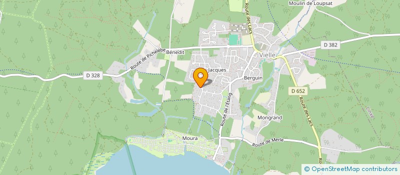 localisation de l'entreprise MADAME ANDREE LECLERC  VIELLE-ST-GIRONS