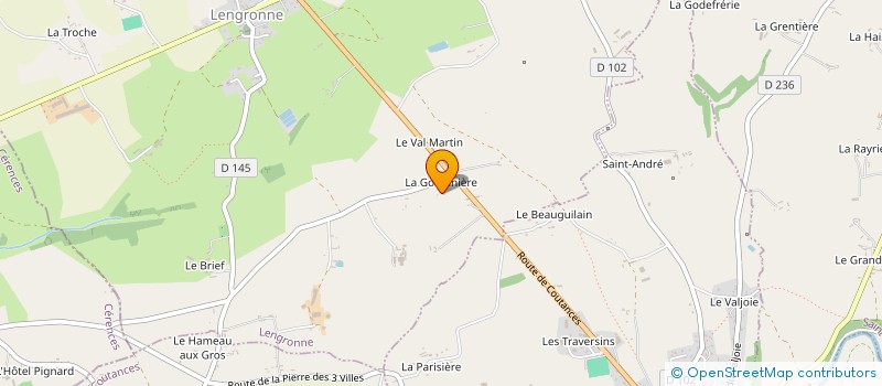 localisation de l'entreprise MADAME ANDREE LEFRANC  LENGRONNE