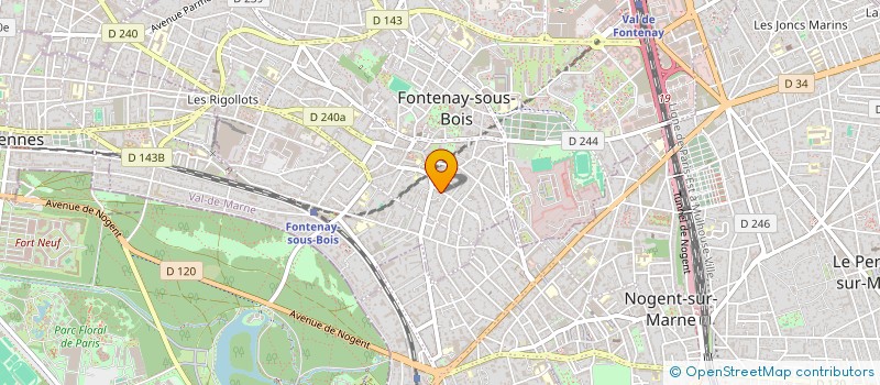 localisation de l'entreprise MADAME ANDREE-LINE DUMONT  FONTENAY-SOUS-BOIS