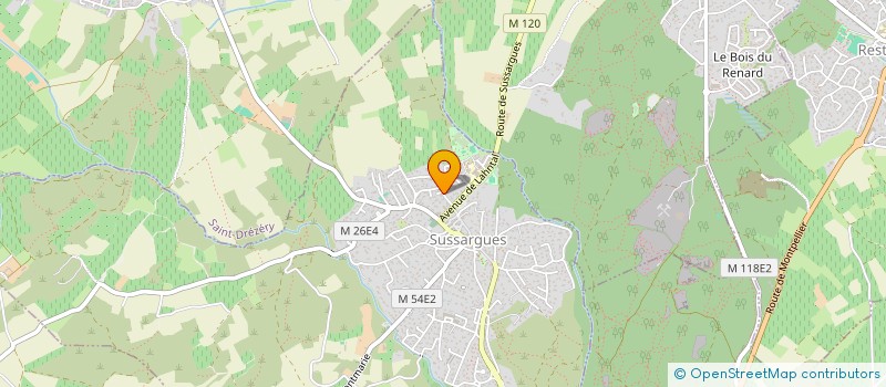localisation de l'entreprise MADAME ANDREE LOPEZ à SUSSARGUES