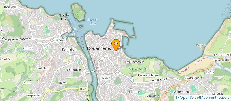 localisation de l'entreprise MADAME ANDREE LOUARN à DOUARNENEZ