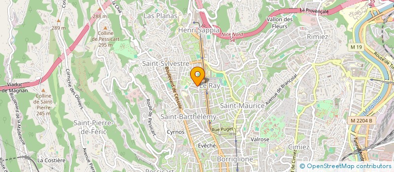 localisation de l'entreprise MADAME ANDREE LUMINEAU à NICE