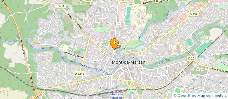 localisation de l'entreprise MADAME ANDREE MAGNE  MONT-DE-MARSAN