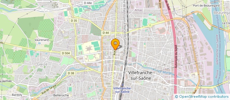 localisation de l'entreprise MADAME ANDREE MAGOUTIER  VILLEFRANCHE-SUR-SAONE