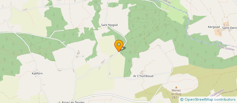 localisation de l'entreprise MADAME ANDREE MARCHAL  SAINT-GOAZEC