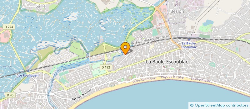 localisation de l'entreprise MADAME ANDREE MARZON à LA BAULE-ESCOUBLAC