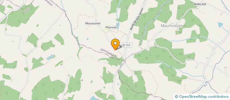 localisation de l'entreprise MADAME ANDREE MAYNARD  CASTERA-BOUZET