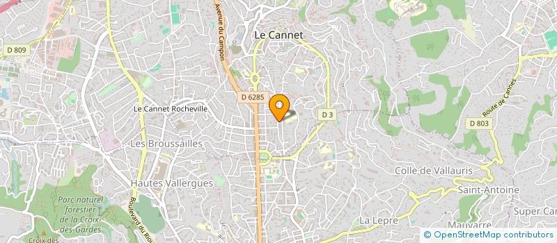 localisation de l'entreprise MADAME ANDREE MENARDI à LE CANNET