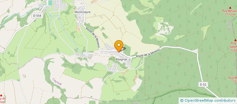 localisation de l'entreprise MADAME ANDREE MIGNARD  CEYSSAT