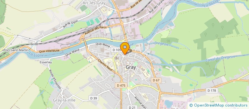 localisation de l'entreprise MADAME ANDREE MONNIN  GRAY