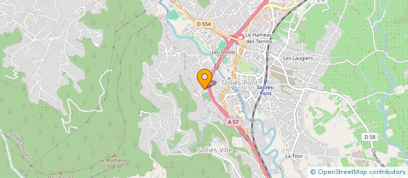 localisation de l'entreprise MADAME ANDREE NICOLINI  SOLLIES-PONT