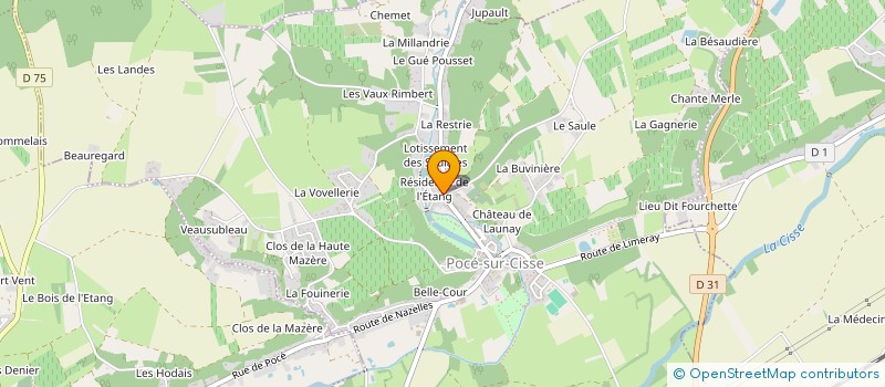 localisation de l'entreprise MADAME ANDREE NORIE  POCE-SUR-CISSE