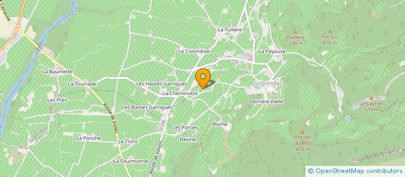 localisation de l'entreprise MADAME ANDREE ORANGE  VACQUEYRAS