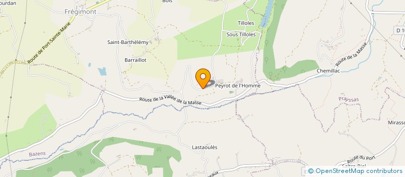 localisation de l'entreprise MADAME ANDREE PALLARES CASTANY  FREGIMONT