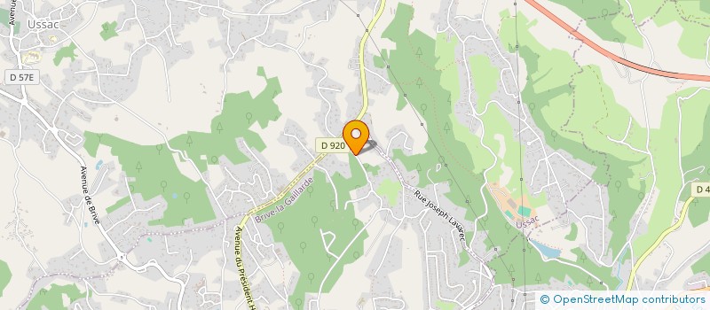 localisation de l'entreprise MADAME ANDREE PASCAL  BRIVE-LA-GAILLARDE