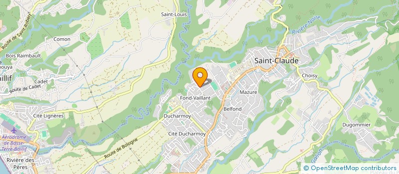 localisation de l'entreprise MADAME ANDREE PAULOT à SAINT-CLAUDE