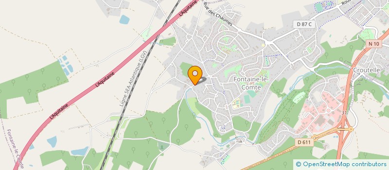 localisation de l'entreprise MADAME ANDREE PEGUIN  FONTAINE-LE-COMTE