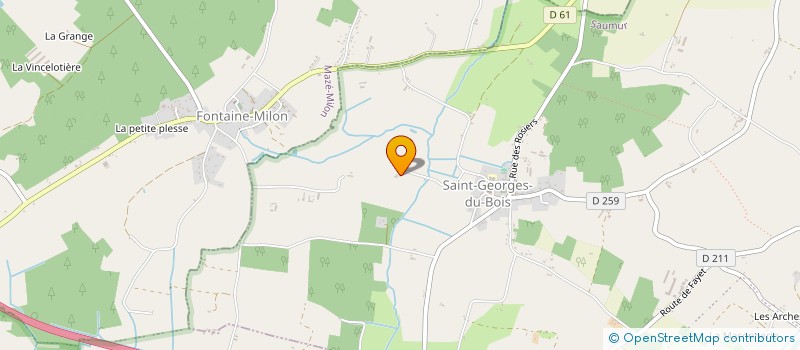 localisation de l'entreprise MADAME ANDREE PENTAIS  LES BOIS D'ANJOU