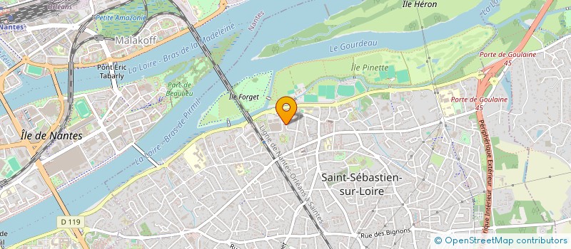 localisation de l'entreprise MADAME ANDREE PIBLINGER  SAINT-SEBASTIEN-SUR-LOIRE