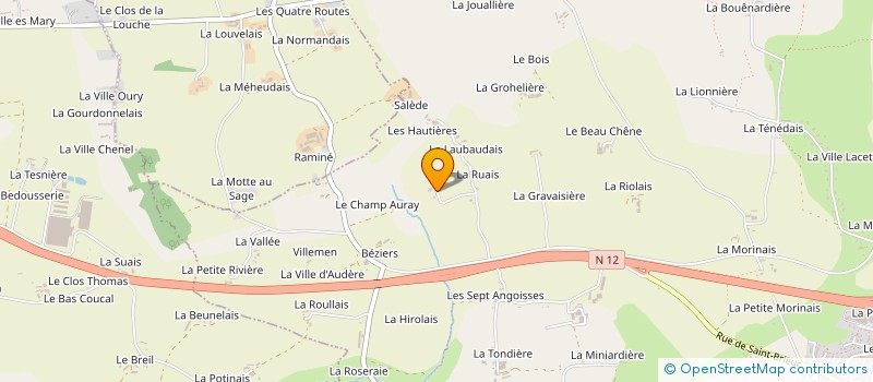 localisation de l'entreprise MADAME ANDREE PIRON à BEDEE