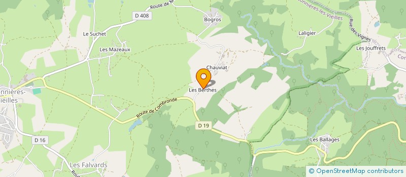 localisation de l'entreprise MADAME ANDREE POUZOL  CHARBONNIERES-LES-VIEILLES