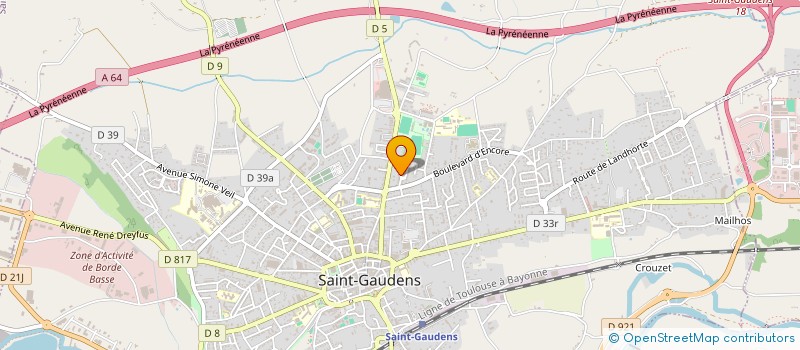 localisation de l'entreprise MADAME ANDREE PUISSEGUR à SAINT-GAUDENS
