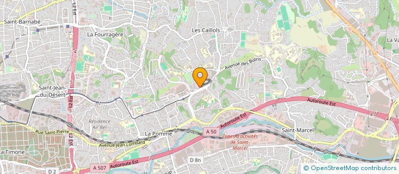localisation de l'entreprise MADAME ANDREE RAOUX à MARSEILLE