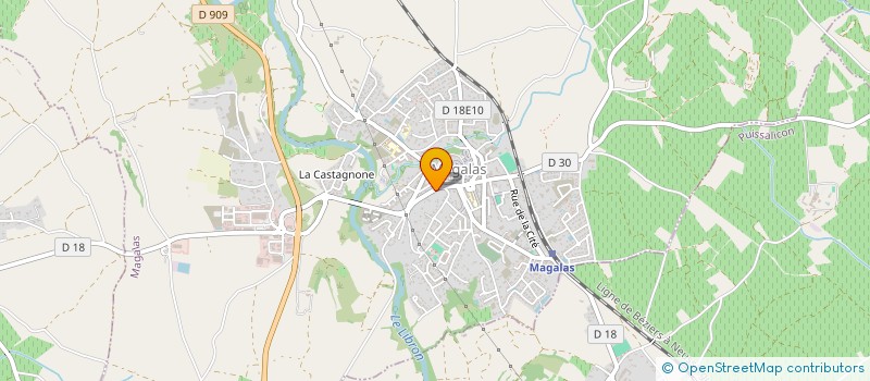 localisation de l'entreprise MADAME ANDREE ROBERT  MAGALAS