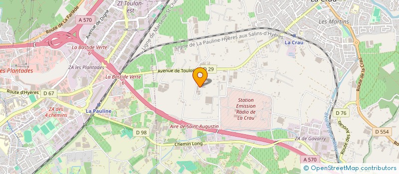localisation de l'entreprise MADAME ANDREE ROSANO à LA CRAU