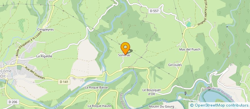 localisation de l'entreprise MADAME ANDREE ROUS  SAINT-COME-D OLT