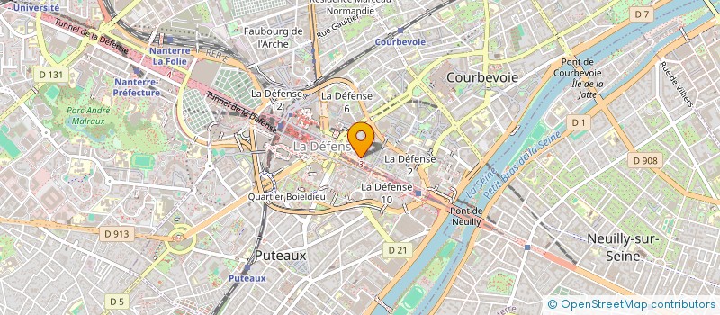 localisation de l'entreprise MADAME ANDREE SCHLUSSELHUBER à COURBEVOIE