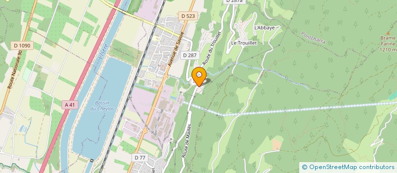 localisation de l'entreprise MADAME ANDREE SIRAND  CRETS EN BELLEDONNE