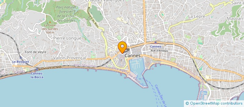 localisation de l'entreprise MADAME ANDREE SONRIER à CANNES
