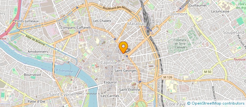 localisation de l'entreprise MADAME ANDREE SOUBERCAZE-PUN  TOULOUSE