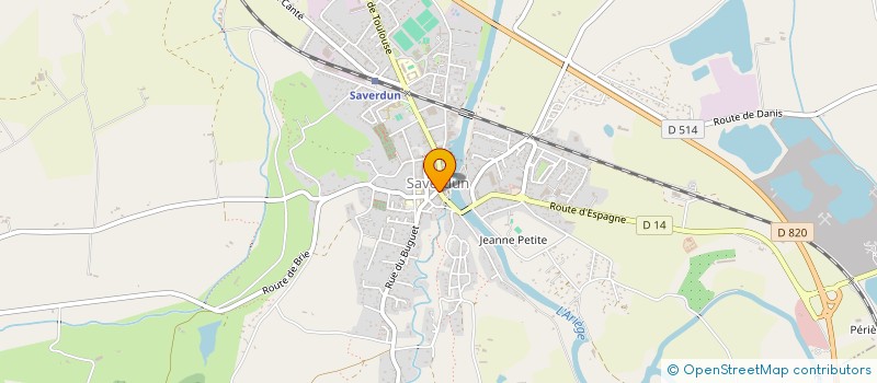 localisation de l'entreprise MADAME ANDREE SUBRA à SAVERDUN