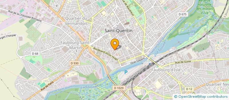 localisation de l'entreprise MADAME ANDREE SUCHET à SAINT-QUENTIN