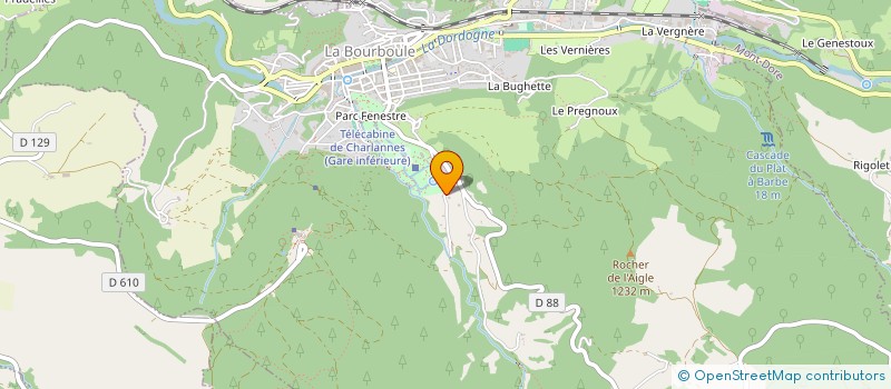 localisation de l'entreprise MADAME ANDREE THELER  LA BOURBOULE