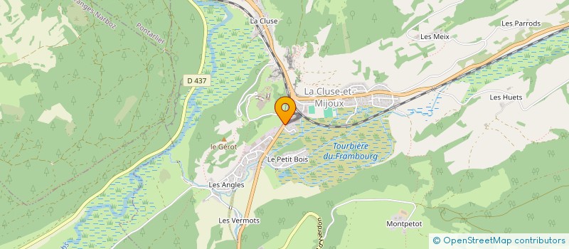 localisation de l'entreprise MADAME ANDREE THEVENIN  LA CLUSE-ET-MIJOUX