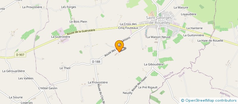 localisation de l'entreprise MADAME ANDREE THIERRY  SAINT-GEORGES-DE-ROUELLEY