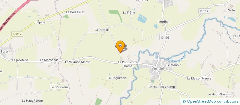 localisation de l'entreprise MADAME ANDREE THOMAS à LA CHAPELLE SAINT AUBERT