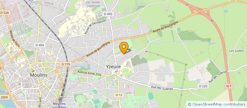 localisation de l'entreprise MADAME ANDREE THOMAS à YZEURE