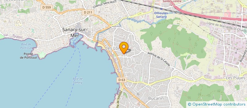 localisation de l'entreprise MADAME ANDREE TOSCANO à SIX-FOURS-LES-PLAGES